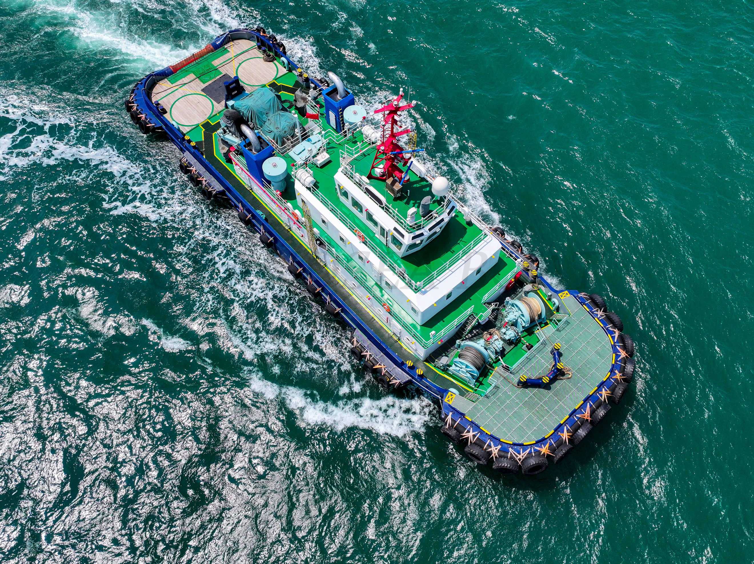 قارب القطر Grandsea بطول 39 مترًا، قارب عمل للقطر من حوض بناء السفن، بقوة سحب على الحاجز تبلغ 87 طنًا، للبيع