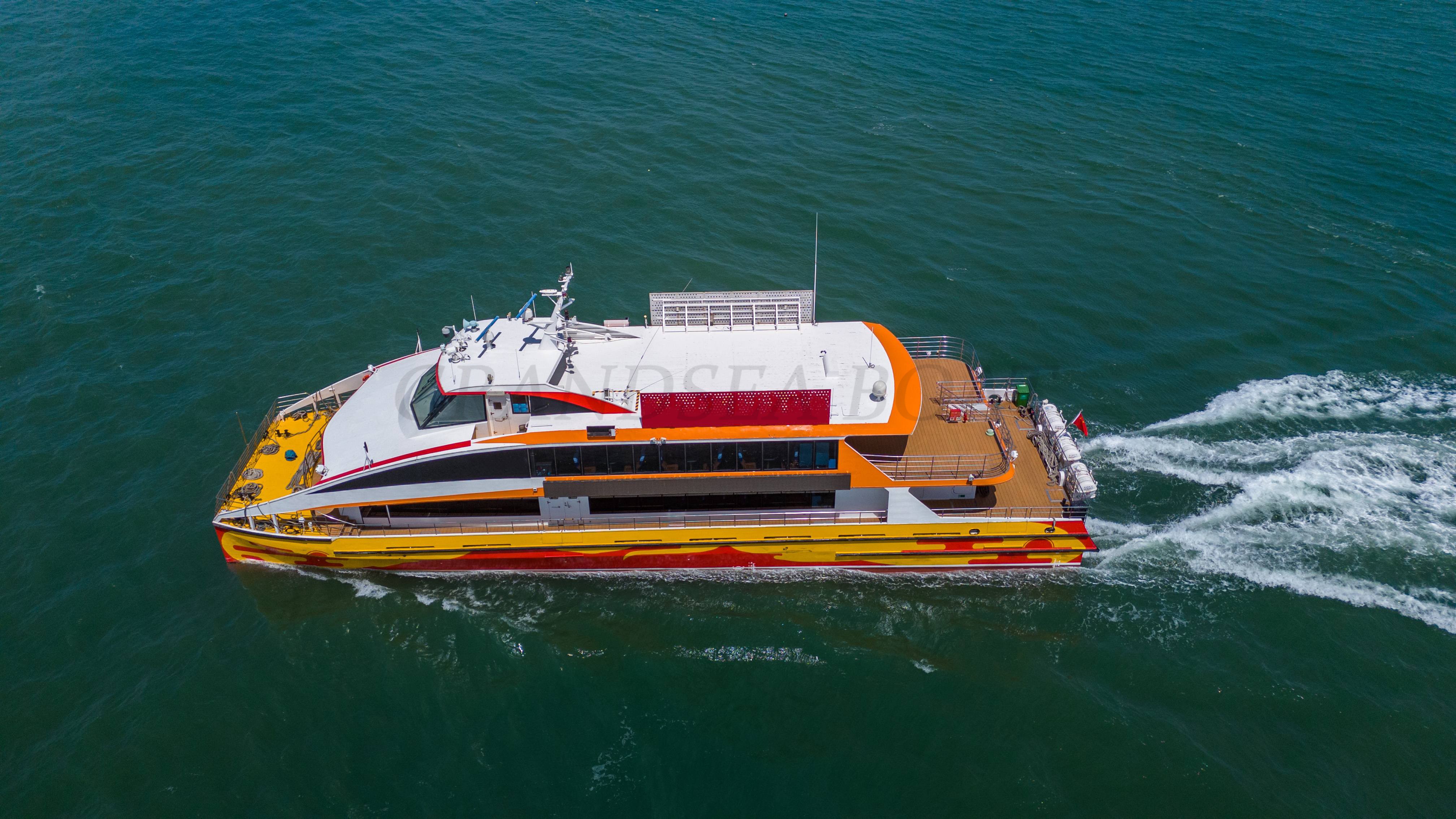 Grandsea قوارب ركاب تجارية من نوع قطمران من الألومنيوم بطول 117ft، عبّارة ركاب للبيع