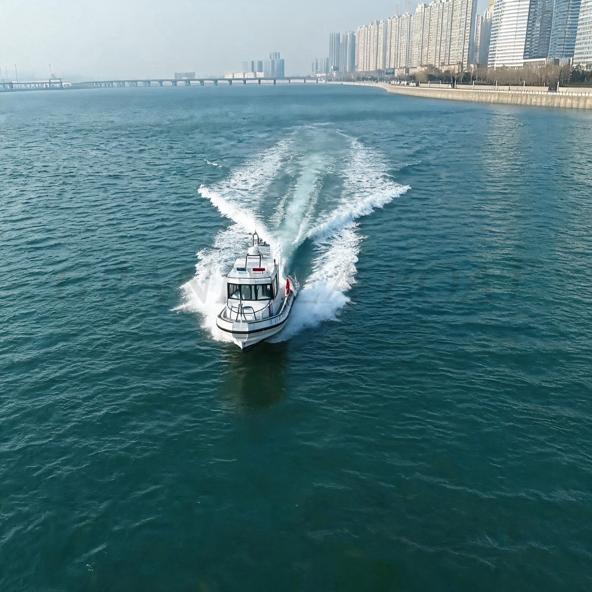 قارب دورية عالي السرعة من الألومنيوم Grandsea بطول 7.6m، قوارب عسكرية من الألومنيوم