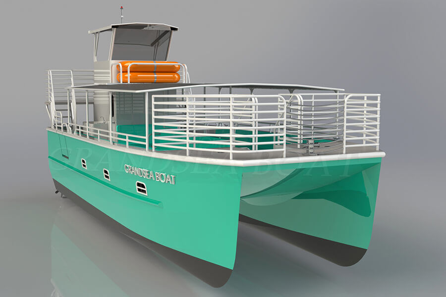 Grandsea 11.6m ألومنيوم كاتاماران قارب ركاب لمشاهدة معالم المدينة