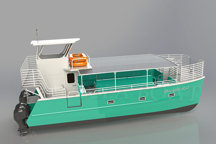 Grandsea 11.6m ألومنيوم كاتاماران قارب ركاب لمشاهدة معالم المدينة