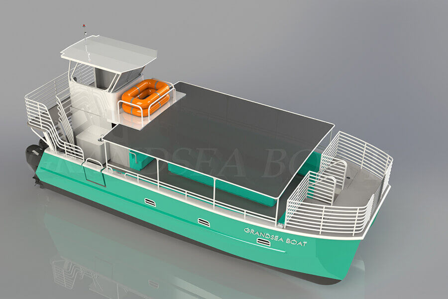 Grandsea 11.6m ألومنيوم كاتاماران قارب ركاب لمشاهدة معالم المدينة