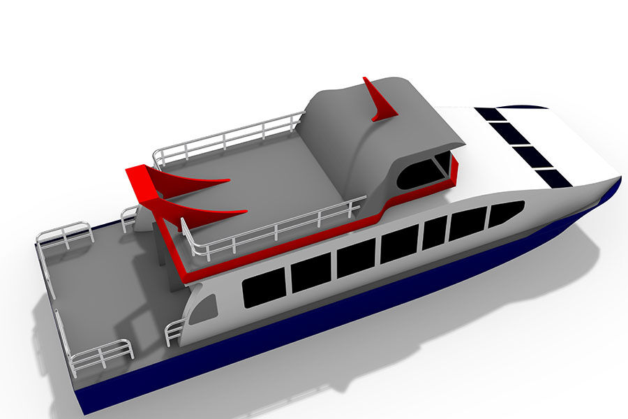 16m Aluminium Catamaran Jet 50 Passenger Ferry Boat للبيع