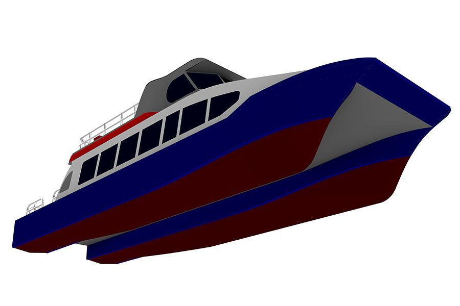 16m Aluminum Catamaran  Jet 50 Passenger Ferry Boat  For Sale