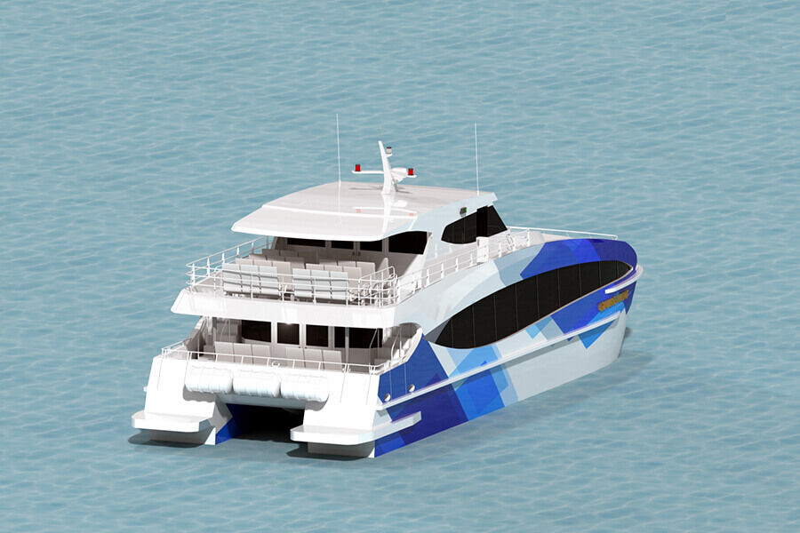 Grandsea 100 Passenger Aluminium Catamaran Ferry / ركاب / قارب عالي السرعة / سفينة للبيع
