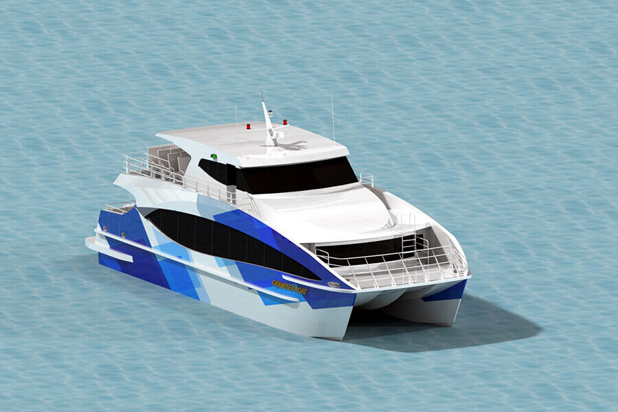 Grandsea 100 Passenger Aluminium Catamaran Ferry / ركاب / قارب عالي السرعة / سفينة للبيع