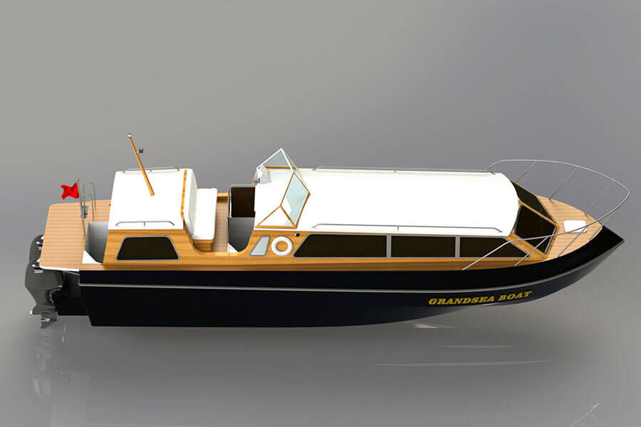 Grandsea 40ft Fiberglass Naval Admirals Ceremonial Craft Boat for Sale