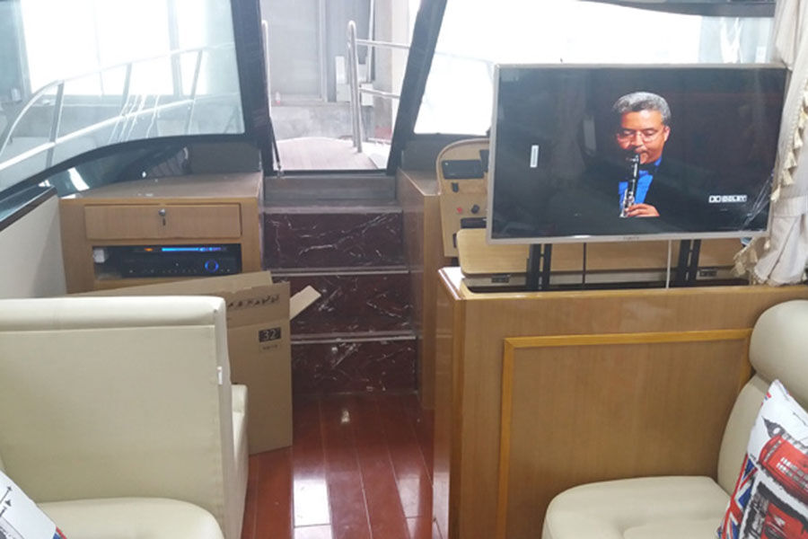 الصين 12.8m GRP River 26 قارب عشاء ركاب عشاء للبيع