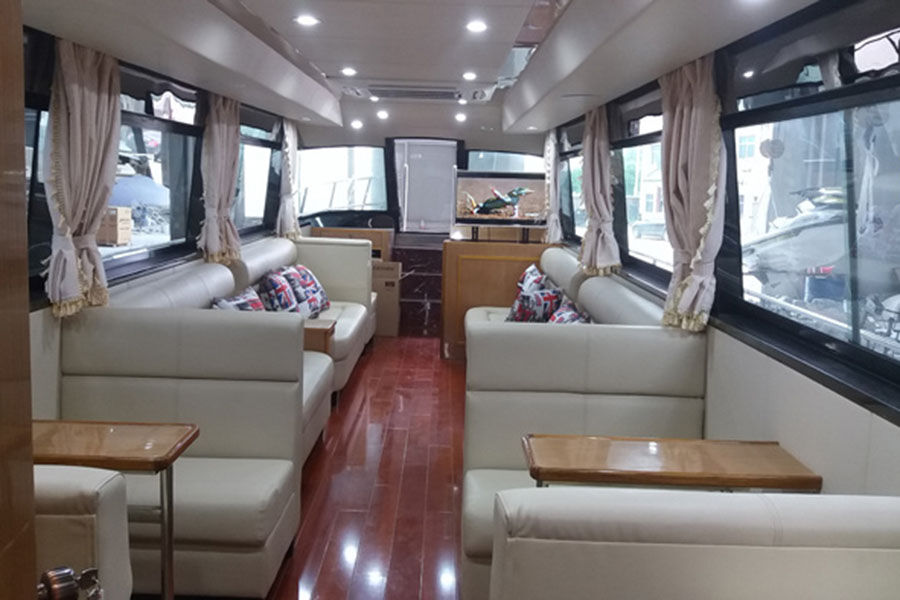 الصين 12.8m GRP River 26 قارب عشاء ركاب عشاء للبيع
