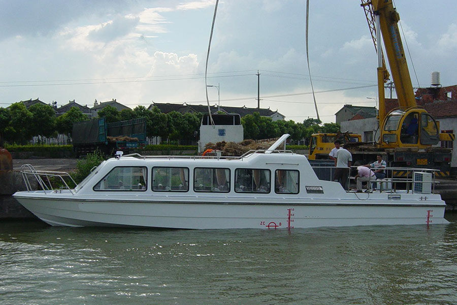 13.8m 26 Persons Fiberglass Passenger Ferry And Crew Boat for Sale