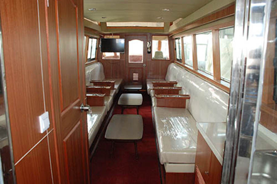 Grandsea 13.8m/32seats Fiberglass Outboard Engine Speed Passenger Boat for Sale