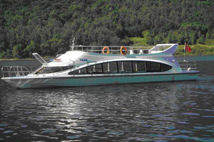 Grandsea 18m 60 Perons Fiberglass Sightseeing Taxi Ferry Boat للبيع