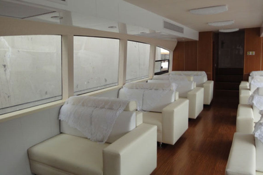 Grandsea 18m 60 Perons Fiberglass Sightseeing Taxi Ferry Boat للبيع