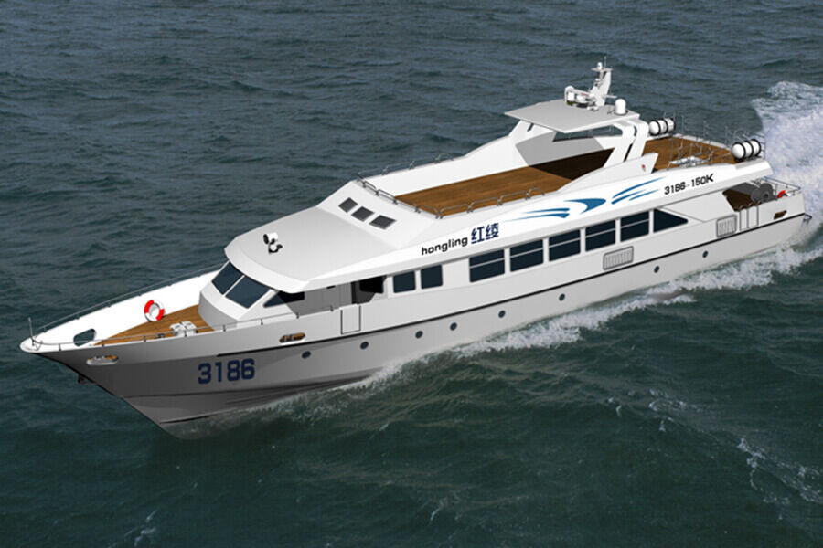 سفينة العبارة Grandsea 32m 200perons الألومنيوم الركاب بطانة للبيع