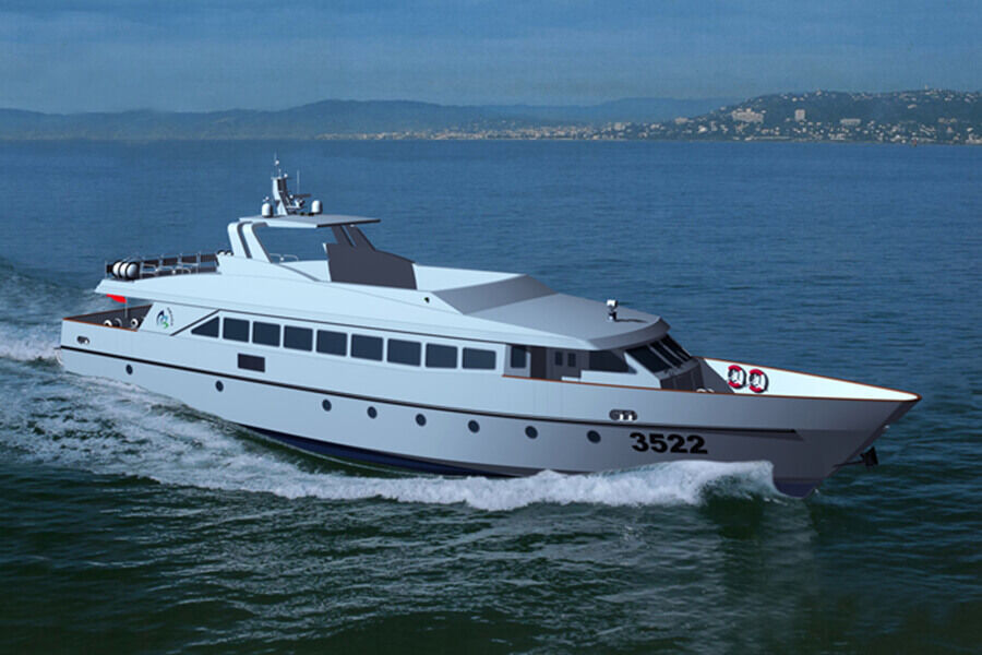 35m 200perons Aluminum Hull Fast Passenger Ferry Boat for Sale