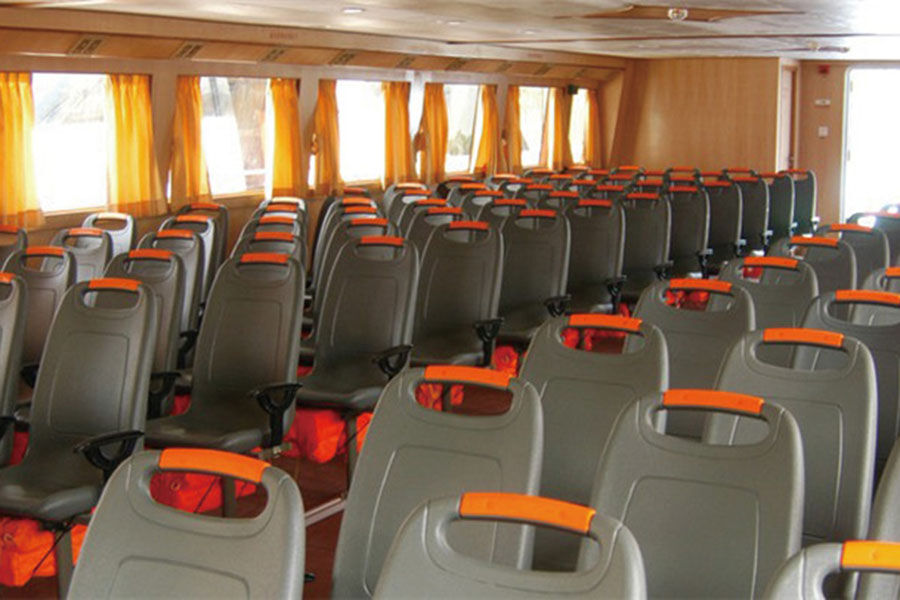 قوارب معدية ركاب فولاذية 38 م 200-380 شخص للبيع