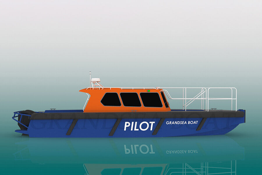 Grandsea China Made 11.6m Cheap Price Aluminum Marine Pilot Boat for sale