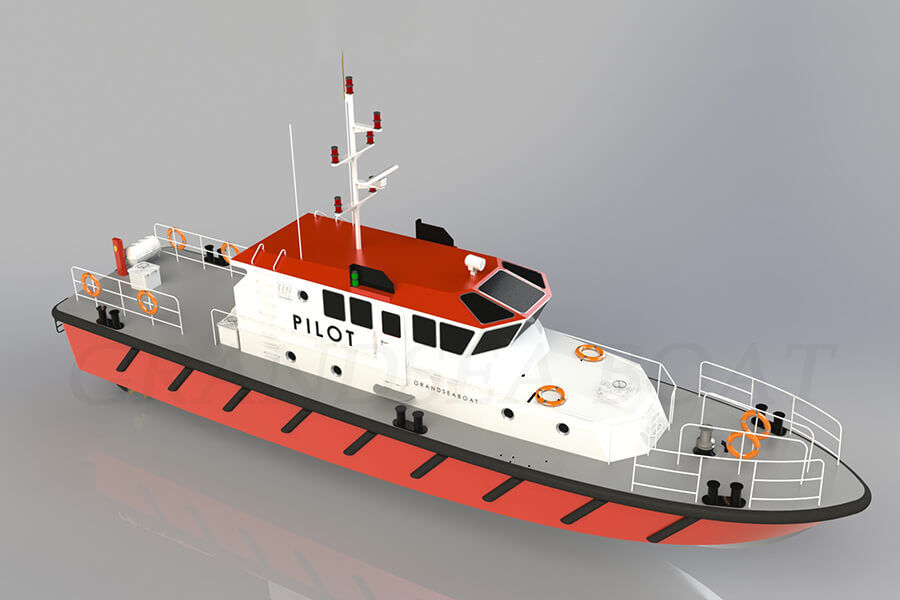 Grandsea 20m Steel/aluminum Hull/cockpit Harbor Launch Pilot Boat for Sale