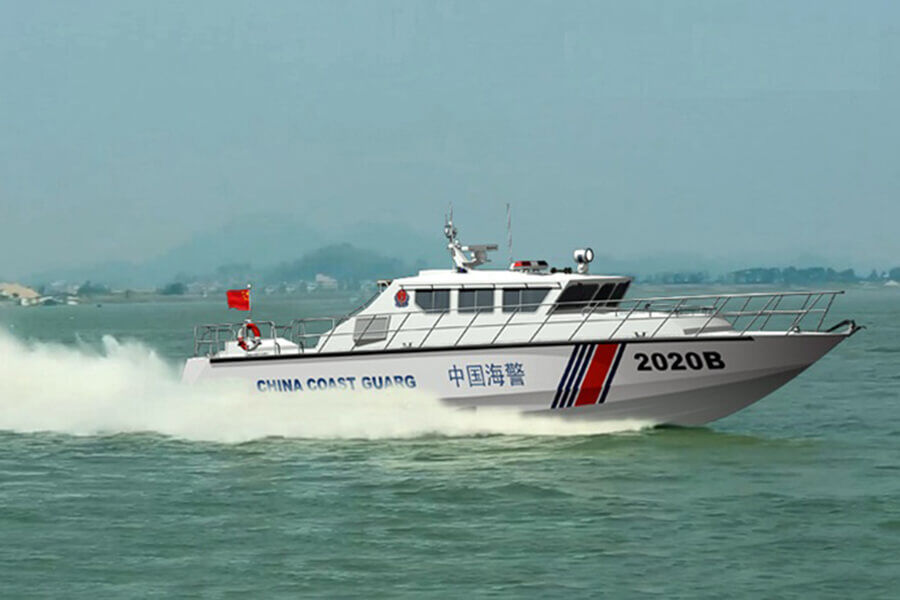 قارب دورية Grandsea الألومنيوم عالي السرعة لخفر السواحل 21 م للبيع