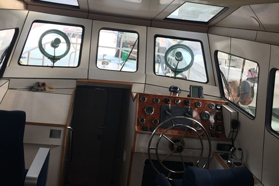 قارب دورية ألومنيوم عالي السرعة 46 قدم / 14 متر جراندي للبيع