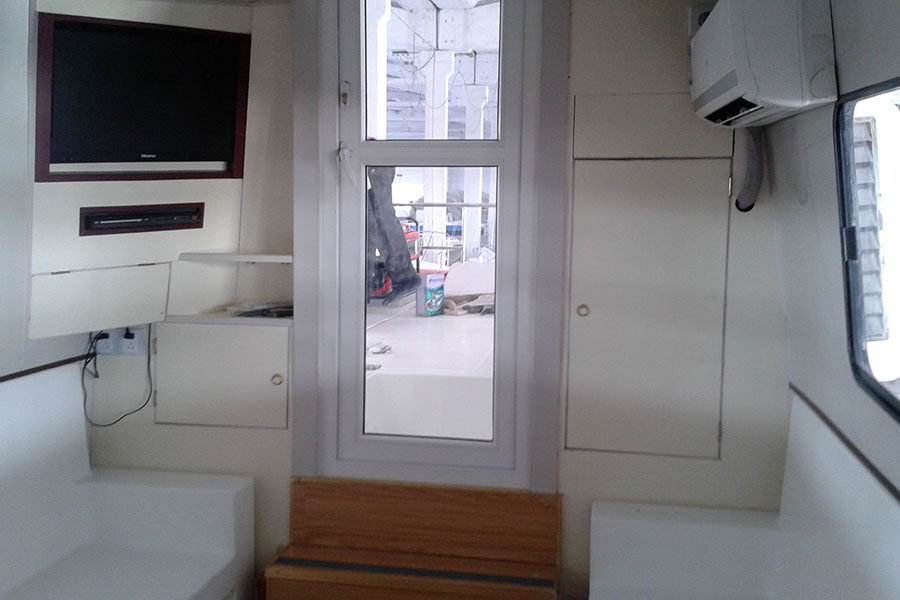 قارب دورية ألومنيوم عالي السرعة 46 قدم / 14 متر جراندي للبيع