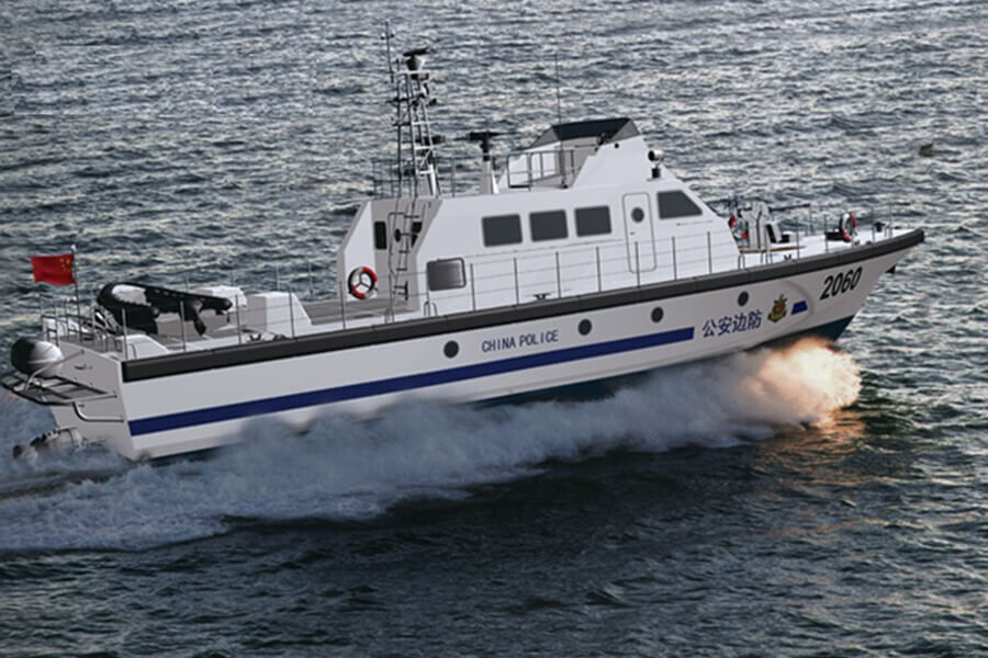 Grandsea 25m 40knots FRP Offshore Navy Mililtary Patrol Boat للبيع