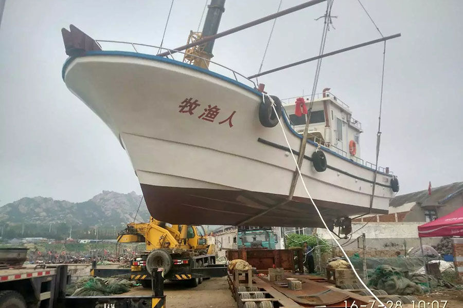 قارب صيد Grandsea 17.3m Fiberglass Offshore Commercial Trawler للبيع