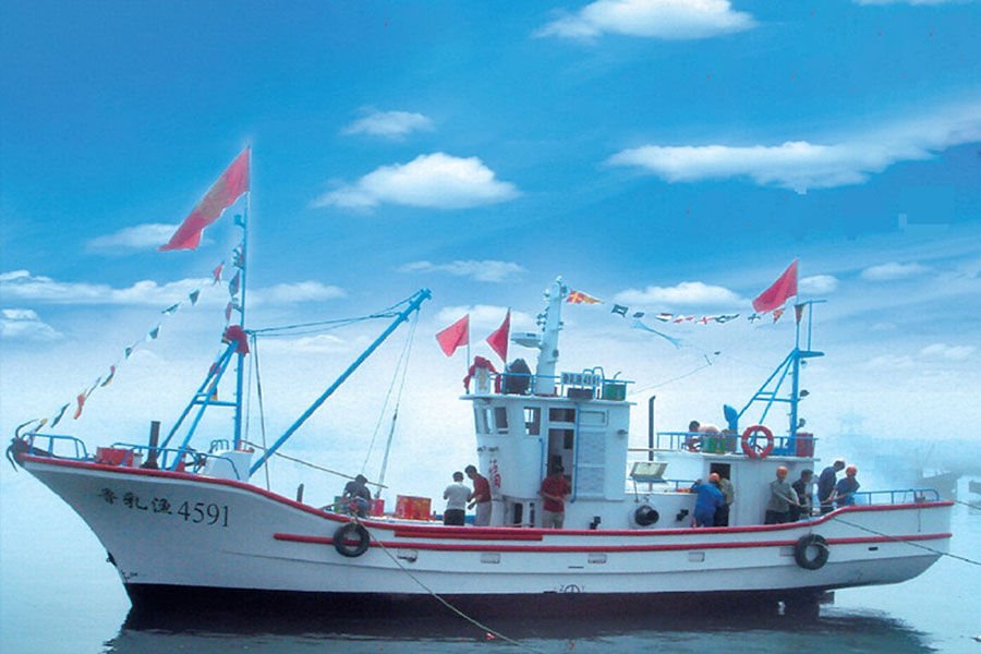 قارب صيد Grandsea 17.3m Fiberglass Offshore Commercial Trawler للبيع
