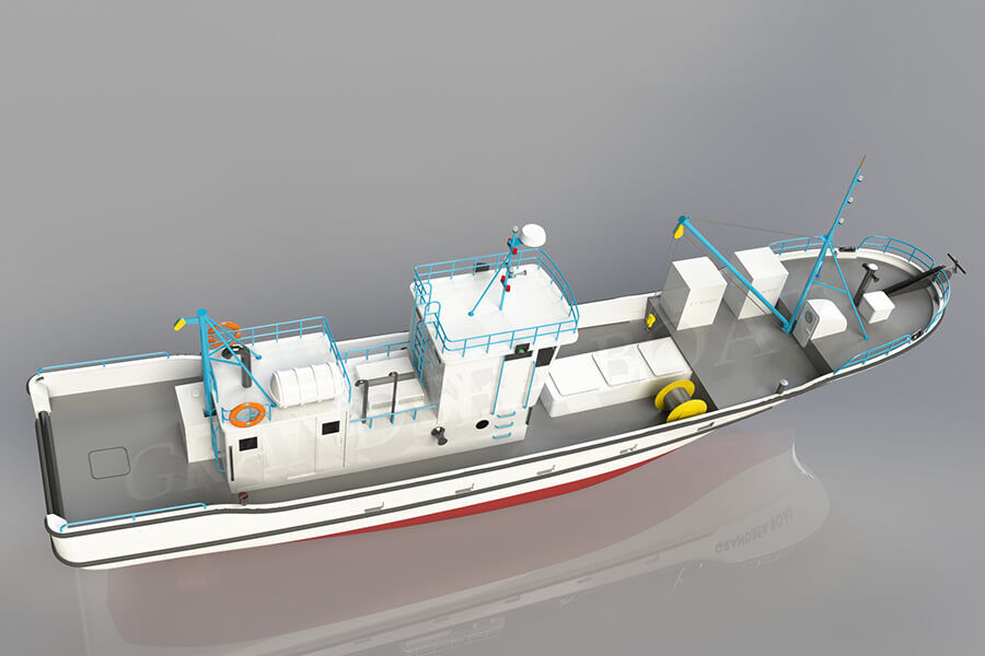 21.3m FRP Commercial Tuna Longline Fishing Boat للبيع