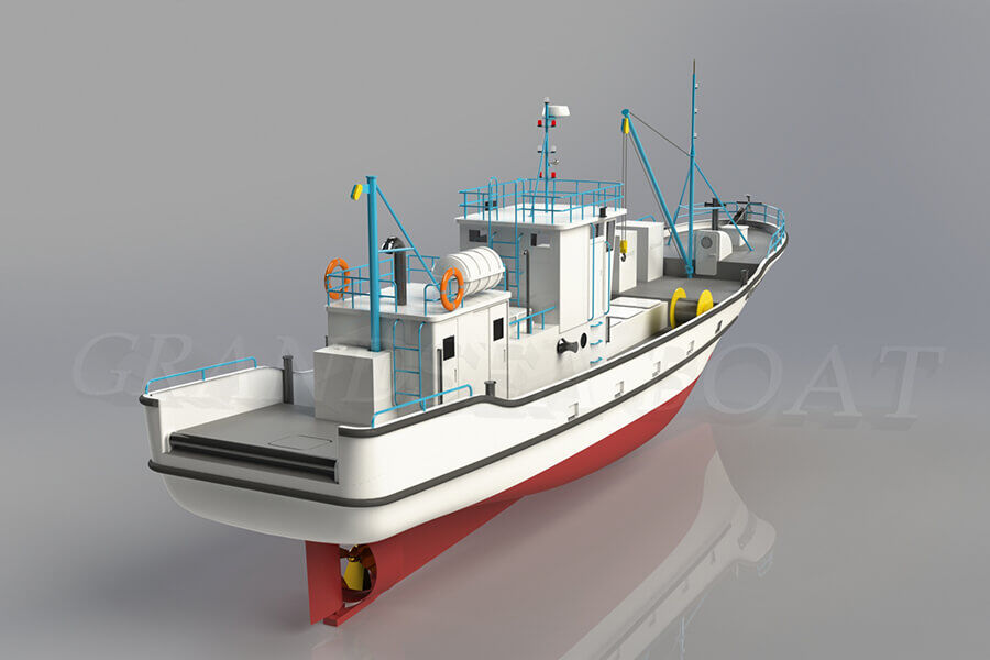21.3m FRP Commercial Tuna Longline Fishing Boat للبيع