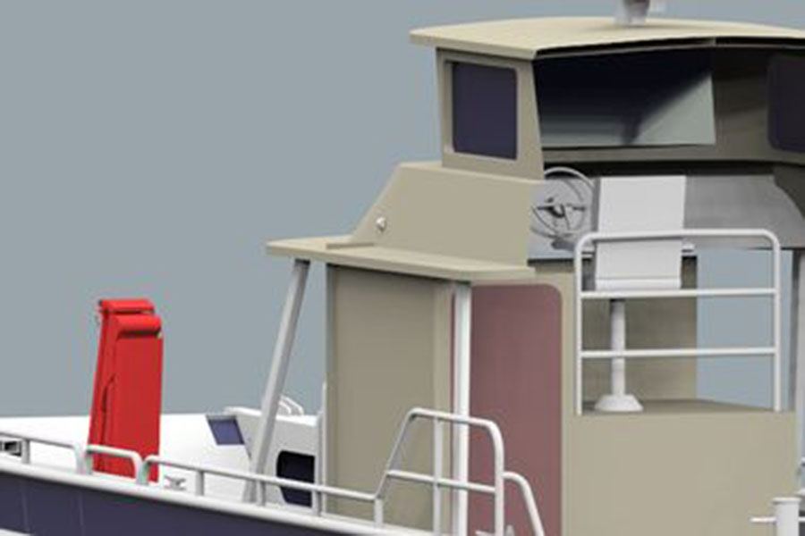 11.5m 38ft جميع قارب الألومنيوم الملحومة للهبوط للبيع