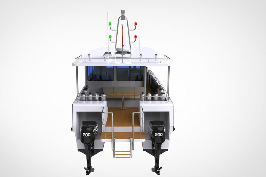 Grandsea 12m Aluminium Catamaran Diving and Scuba Boat للبيع