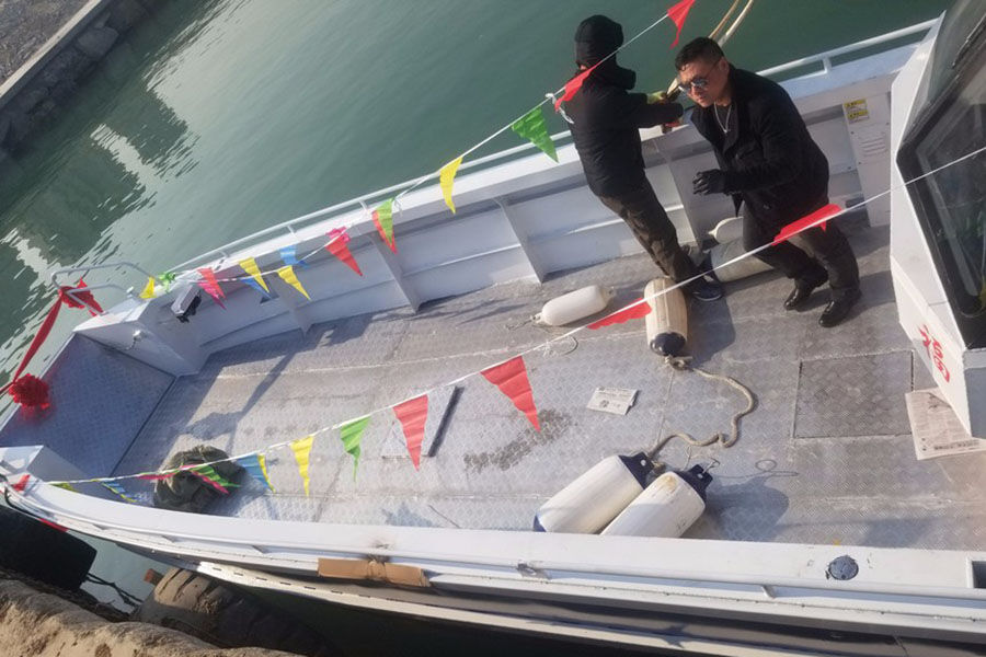 13 م ألومنيوم إنزال زورق عمل حرفيّ للبيع