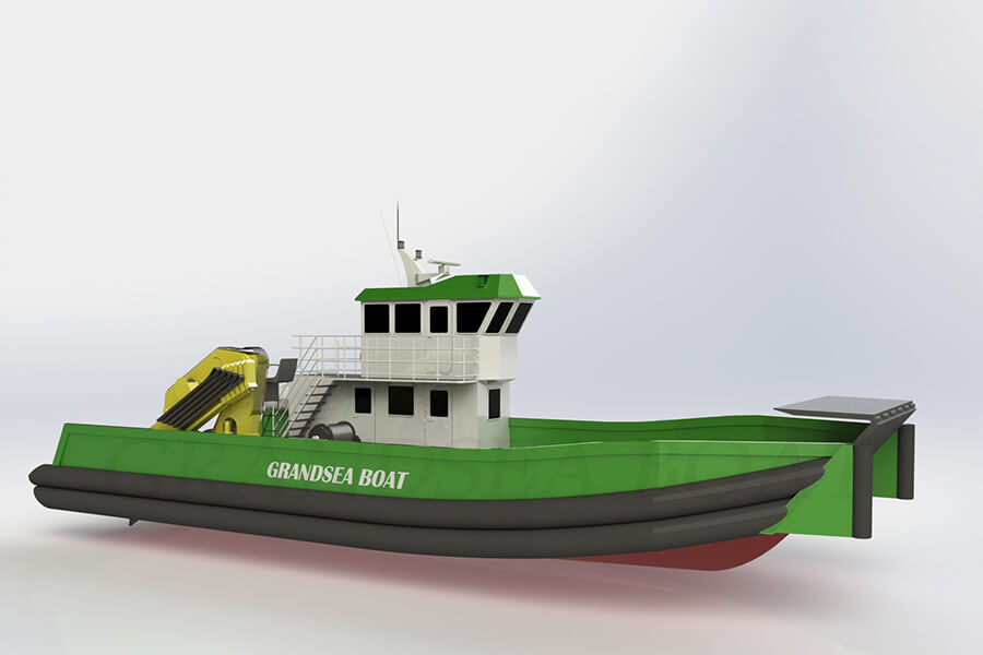  18m Aluminum Landing Craft Multi-purpose Work Barge Boat for Sale