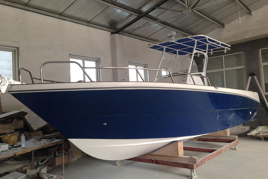 27 قدم وحدة التحكم المركزية السرعة قوارب الصيد المهنية الألياف الزجاجية للبيع