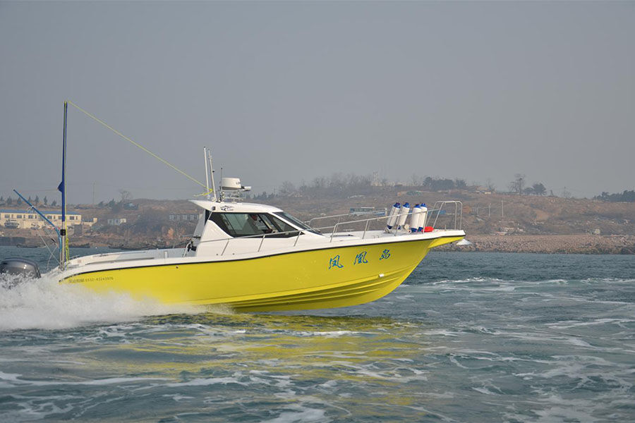 32ft  speed  cabin professional fiberglass fishing boats for sale