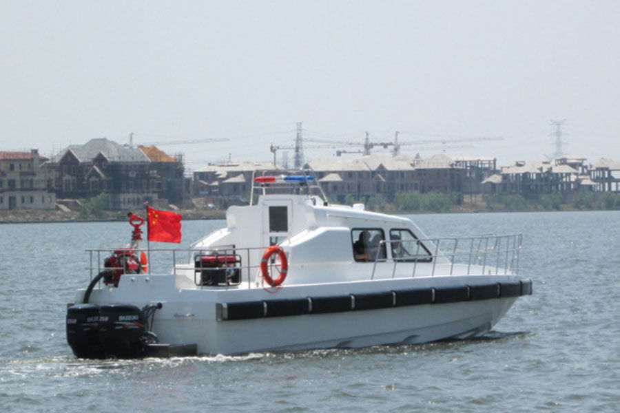 Grandsea 40-41ft FRP Fast Fire Rescue Boat with Outboard Engine for sale