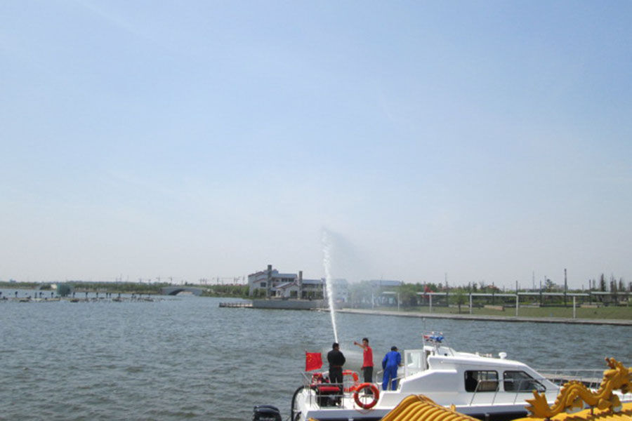 Grandsea 40-41ft FRP Fast Fire Rescue Boat with Outboard Engine for sale