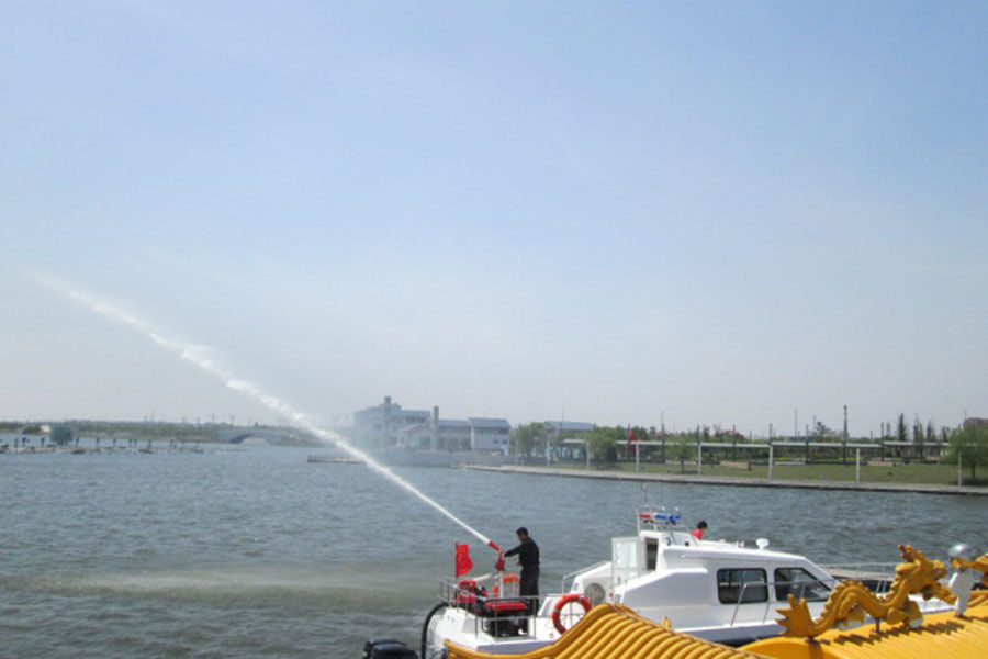 Grandsea 40-41ft FRP Fast Fire Rescue Boat with Outboard Engine for sale