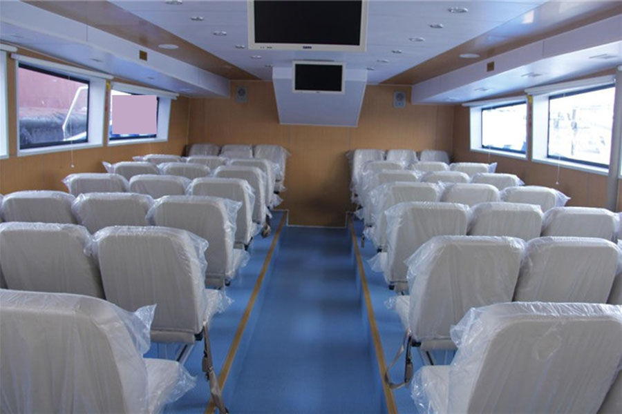 45m الصلب هال المياه الضحلة الهبوط الحرفية / قارب LCT للبيع