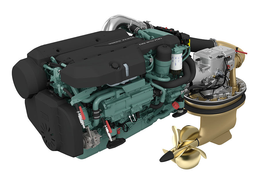 200HP-400HP السويد صنعت واستوردت محركات اليخوت والقوارب البحرية من فولفو للبيع في روسيا