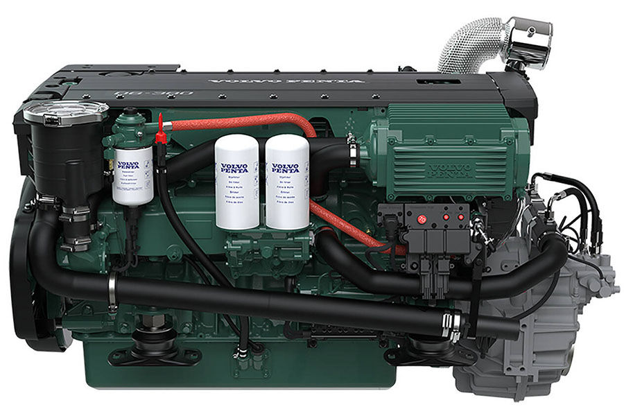 صنعت السويد محرك الدفع الديزل البحري والمحركات فولفو X15400HP-1200HP للبيع في روسيا