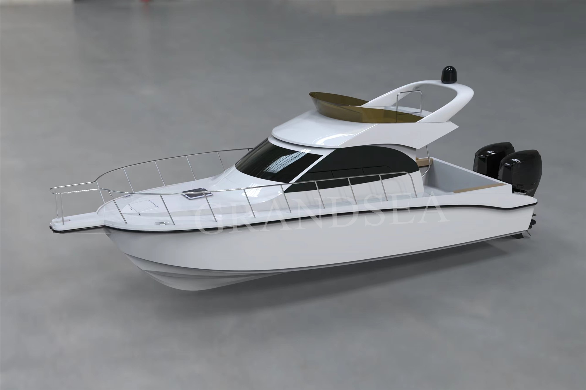 Grandsea Length 12m FRP Family Use Cabin Cruiser Pleasure Sport Fishing Boat للبيع