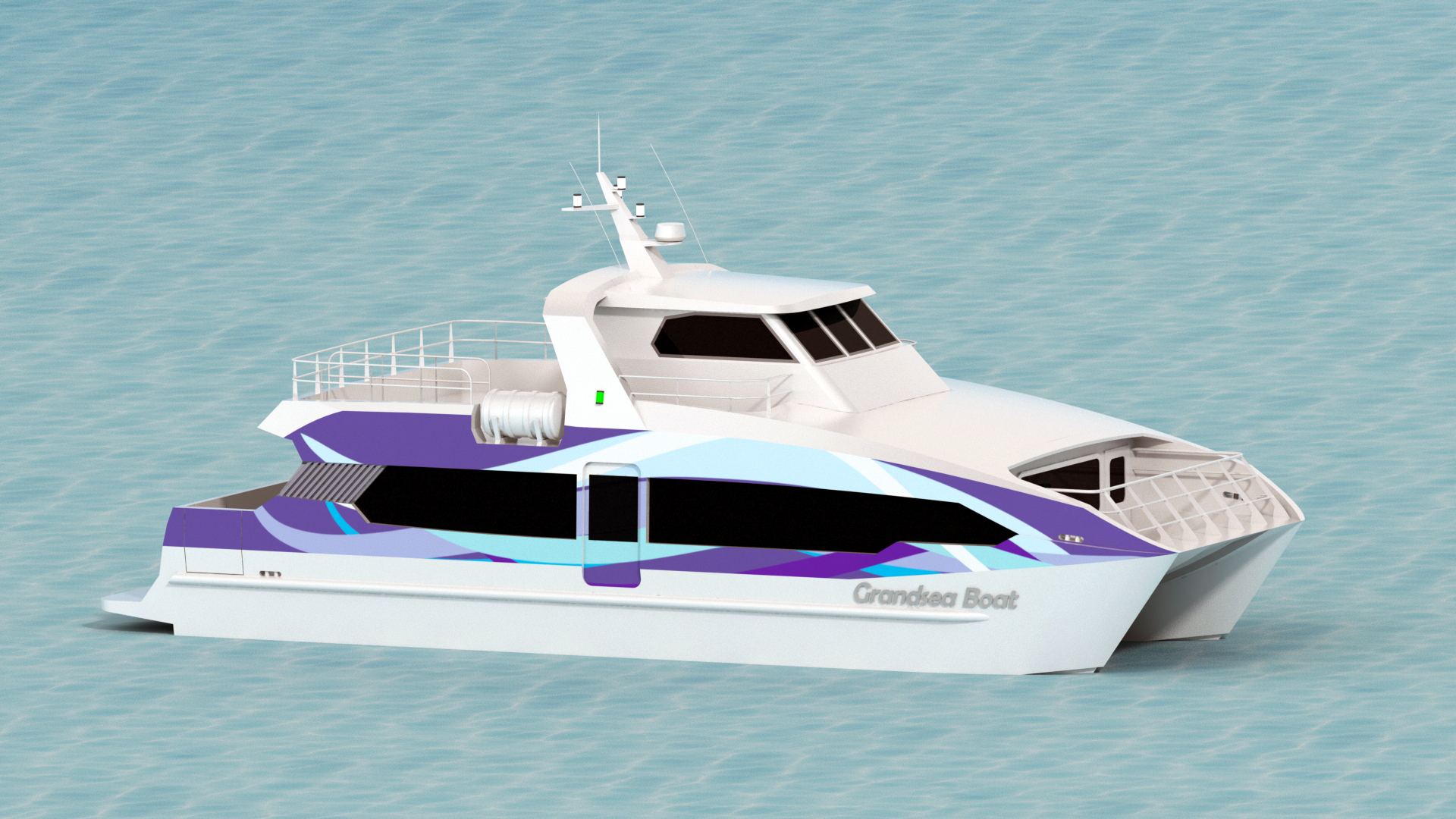 Grandsea 17m Speed Aluminium Catamaran 70 Persons Passenger Ferry Boat للبيع
