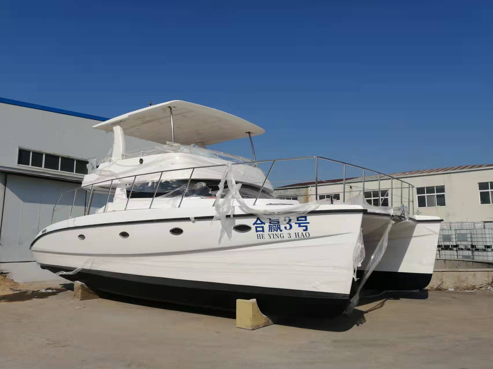 Grandsea 41ft FRP Luxury Sightseeing Catamaran House Pleasure Yacht للبيع