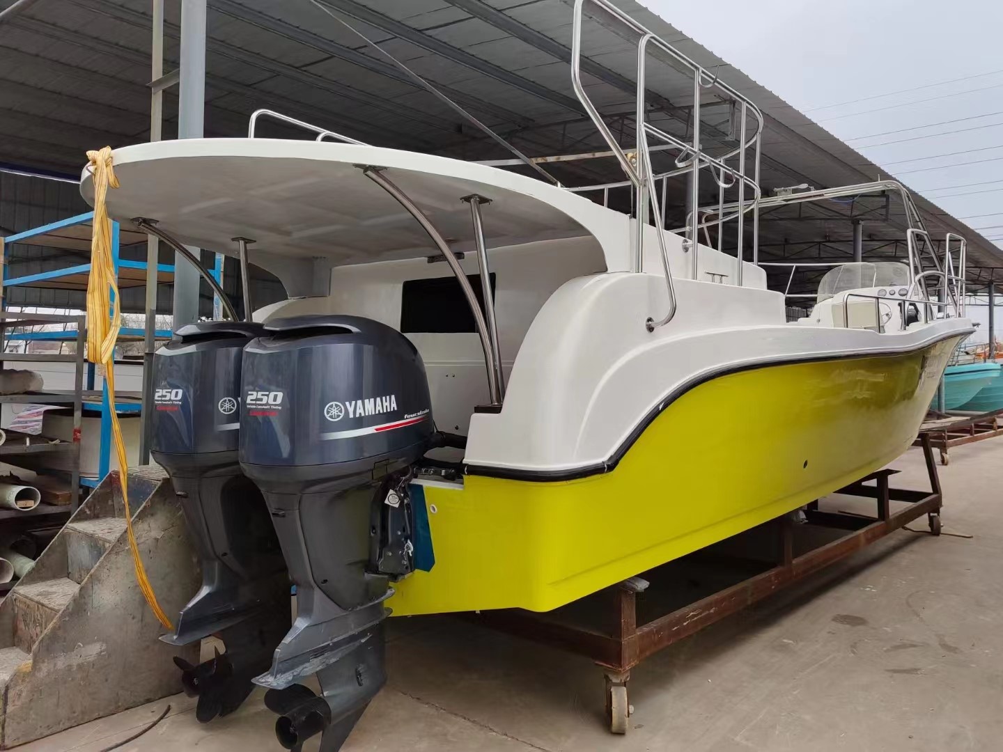 Grandsea 10.7m منصة سرعة مصنوعة من مادة الألياف الزجاجية قارب إبحار هوائي لشخصين للبيع