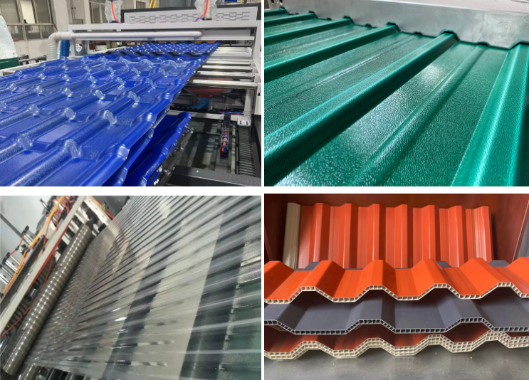 PVC Corrugated Roof Tile Sheet Extrusion Line