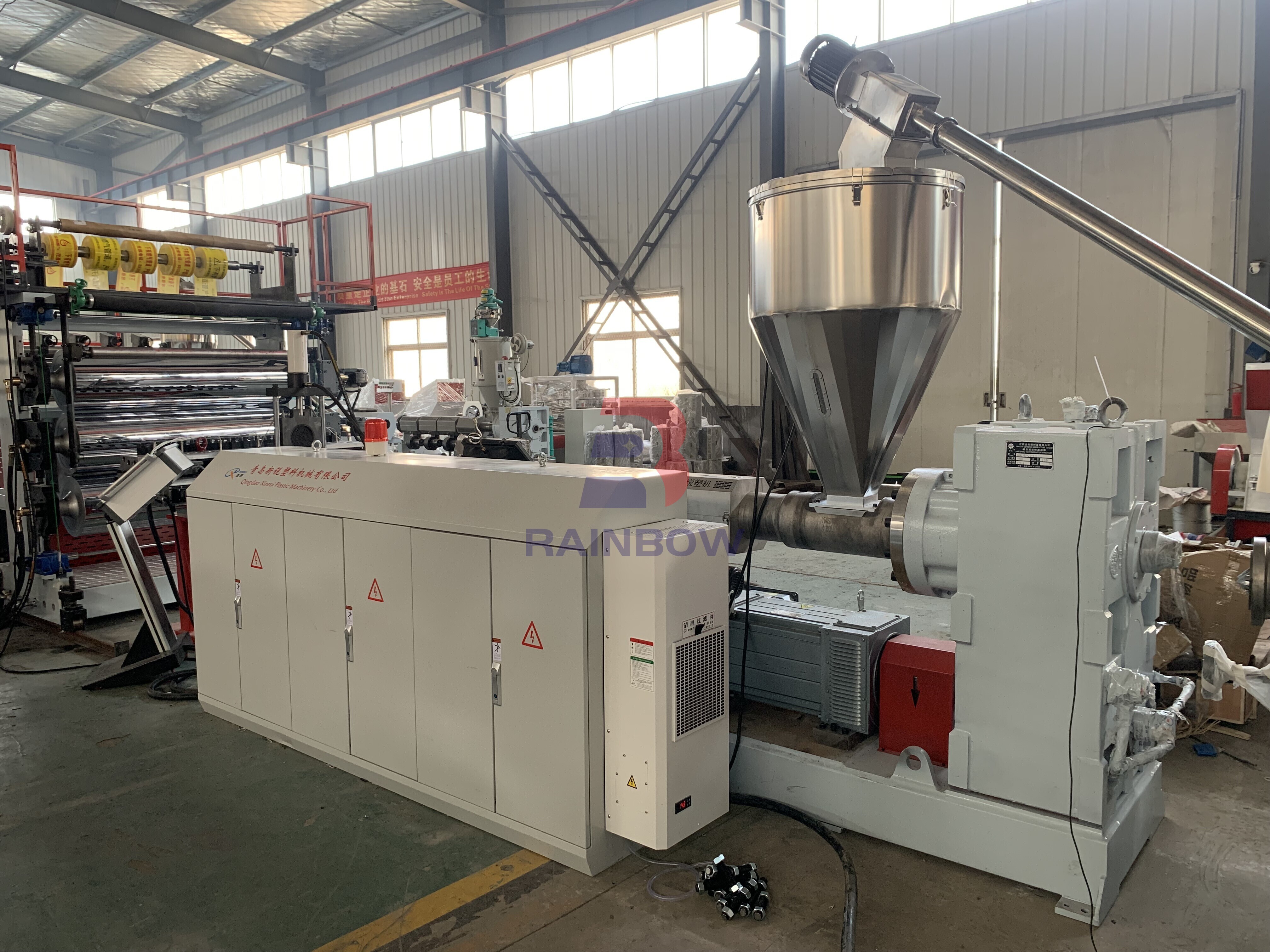 PE Cable Protection Warning Tile Making Machine