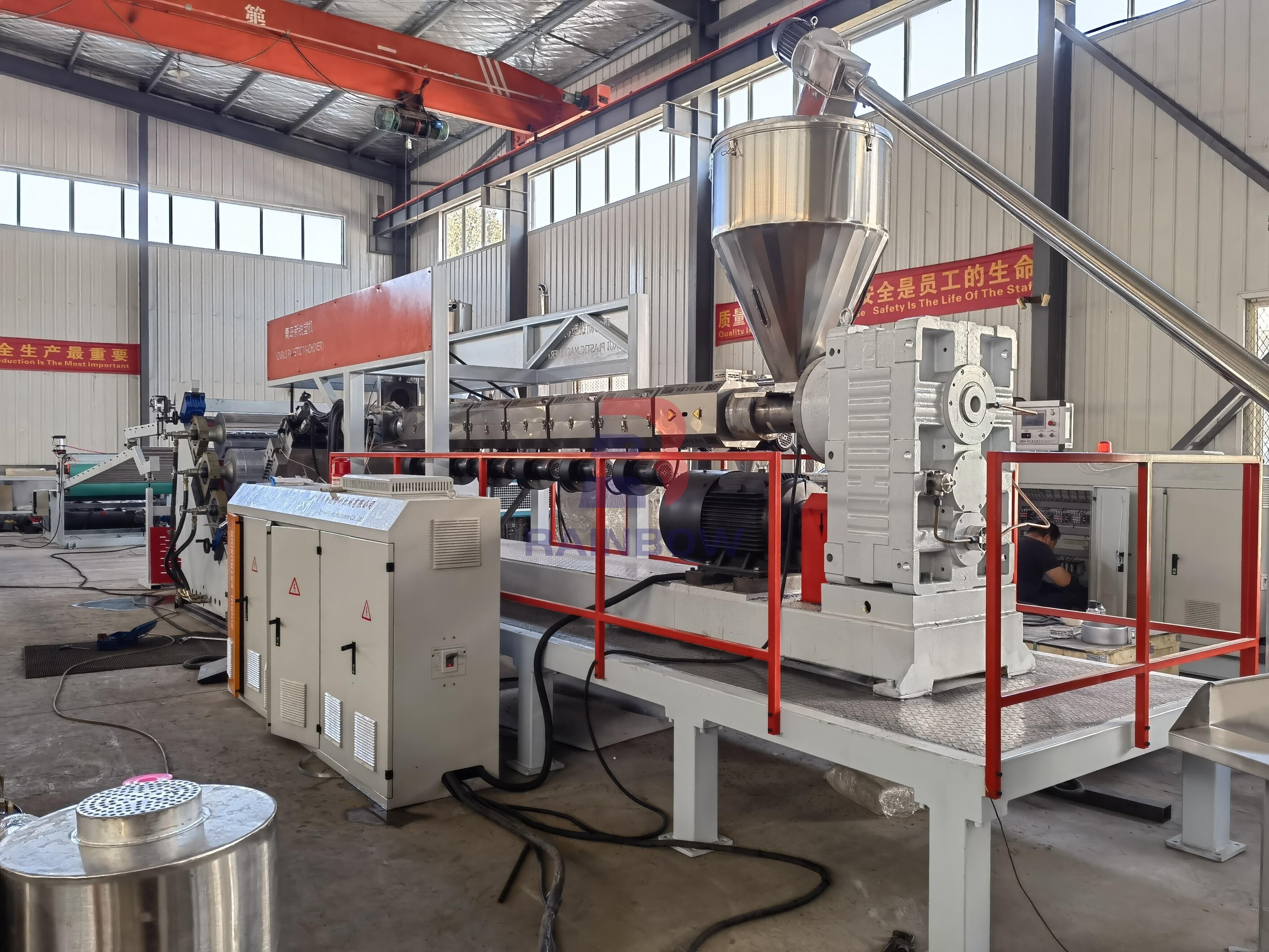 PVC Flooring Leather Extrusion Production Line
