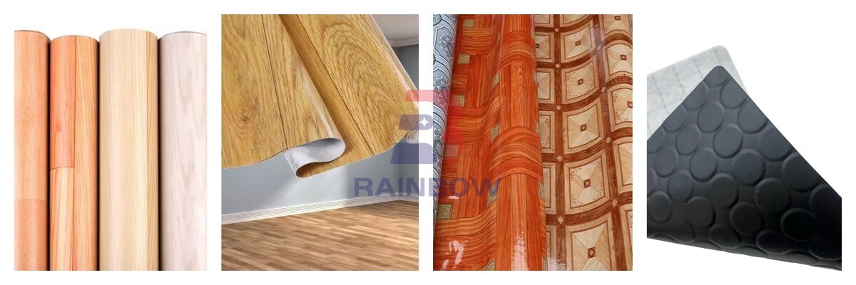 Roll PVC Floor Covering Making Machine